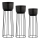 Eglo - SET 3x Maceta de metal negro