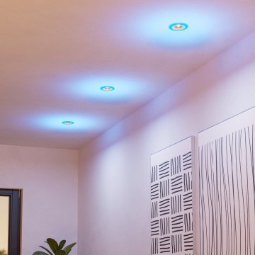 Eglo - SET 3xLED RGBW Lámpara empotrable regulable para el baño 3xLED/3,8W/230V 2700-6500K IP44 + control remoto
