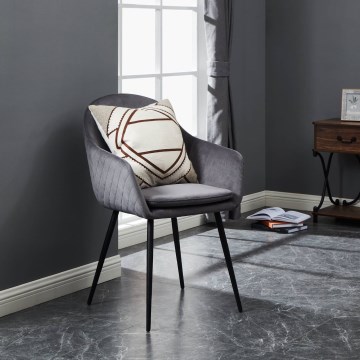 Eglo - Silla de comedor 87,5x58,5 cm gris