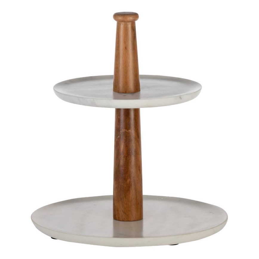 Eglo - Soporte para servir 28x25,5 cm gris/marrón