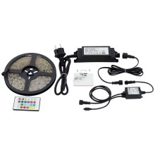 Eglo - Tira LED RGB LED regulable LED/20W/230V IP44 + control remoto 5m