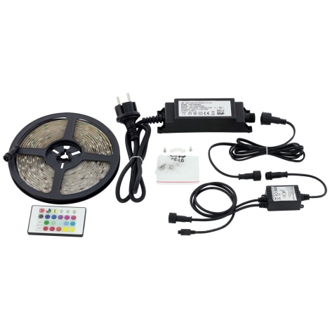 Eglo - Tira LED RGB LED regulable LED/20W/230V IP44 + control remoto 5m