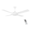 Eglo - Ventilador de techo LED LED/20W/230V blanco + mando a distancia