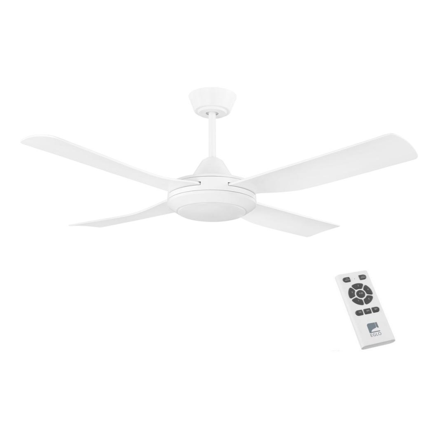 Eglo - Ventilador de techo LED LED/20W/230V blanco + mando a distancia