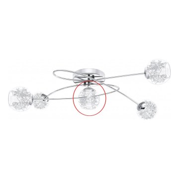 Eglo - Vidrio de recambio para lámpara de techo LORDELO diá. 18 cm