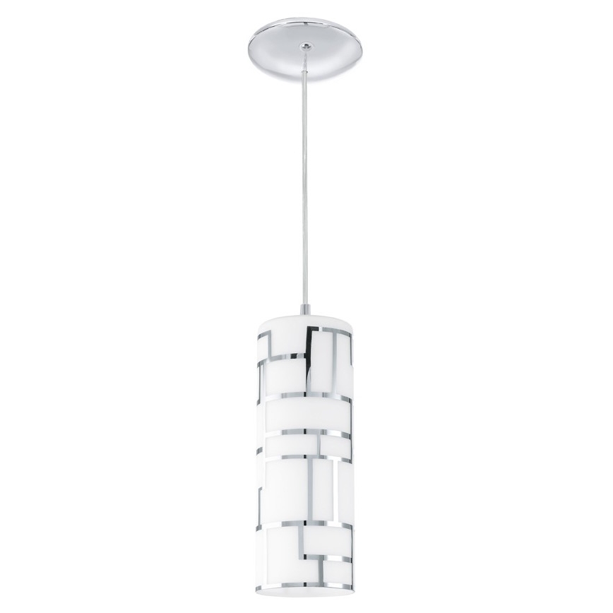 Eglo - Vidrio de repuesto para lámpara de araña y lámpara BAYMAN blanco/cromo brillante