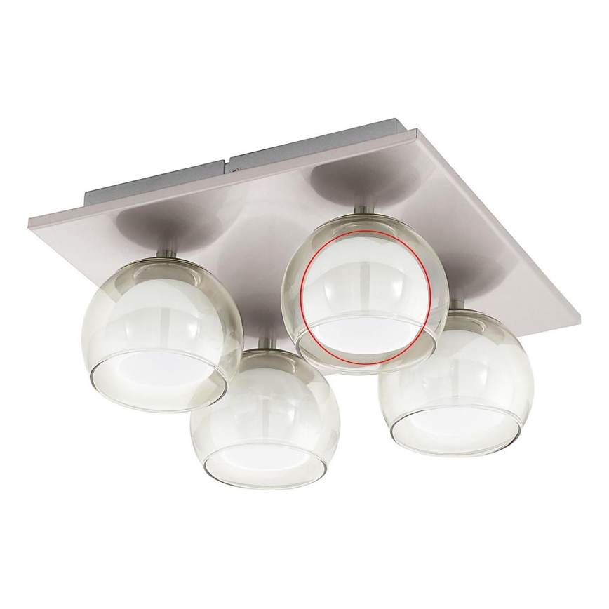 Eglo - Vidrio de repuesto para lámpara de araña y lámpara de techo ROMAGNESE diá. 5,5 cm inner/blanco leche
