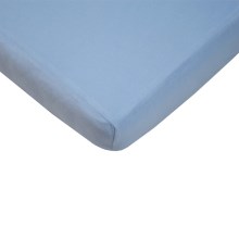 EKO - Sábana impermeable con banda elástica JERSEY 120x60 cm azul
