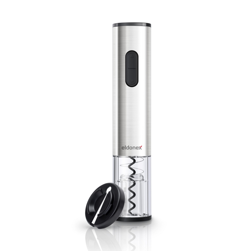 ELDONEX EWO-2200-SL - Sacacorchos eléctrico 4xAA cromo mate