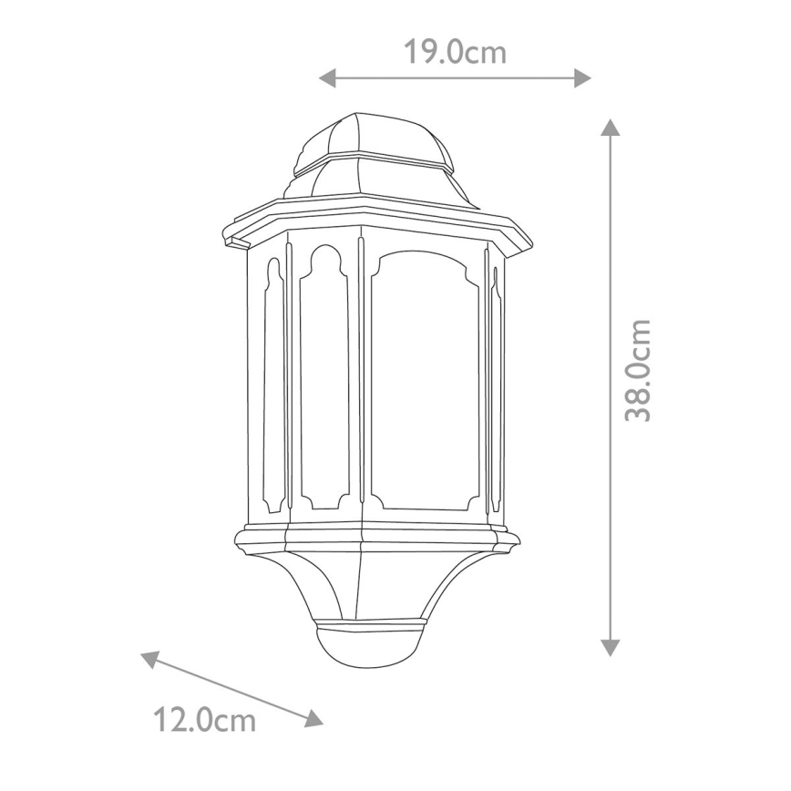 Elstead - Aplique de exterior CHAPEL 1xE27/100W/230V IP44