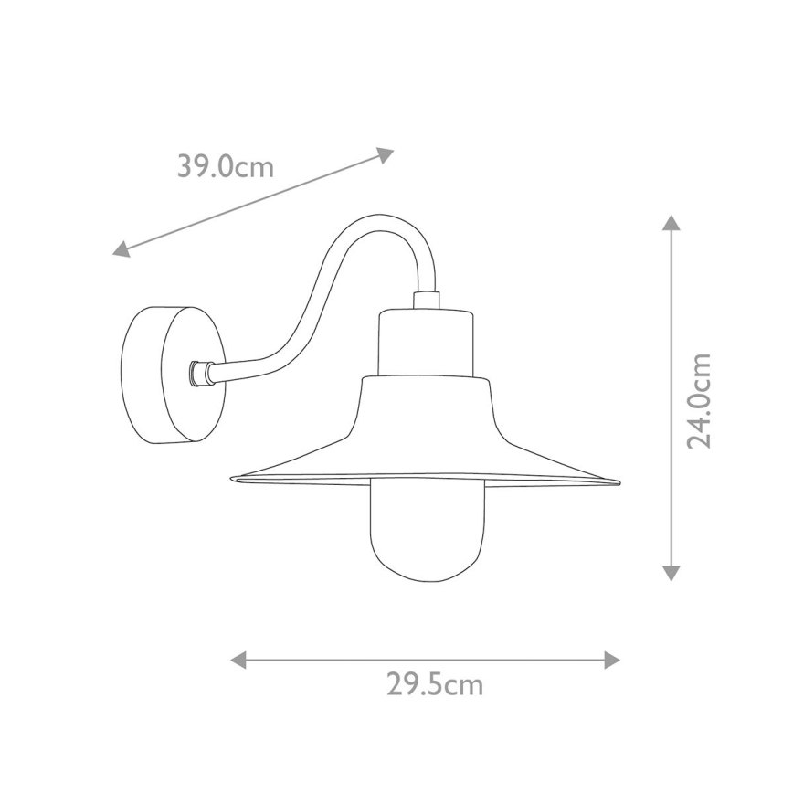 Elstead - Aplique de exterior SHELDON 1xE27/100W/230V IP44 bronce