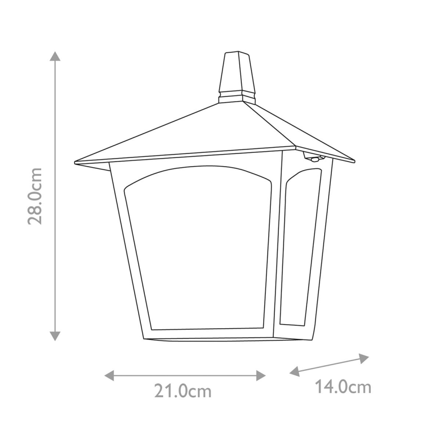 Elstead - Aplique de exterior YORK 1xE27/100W/230V IP23