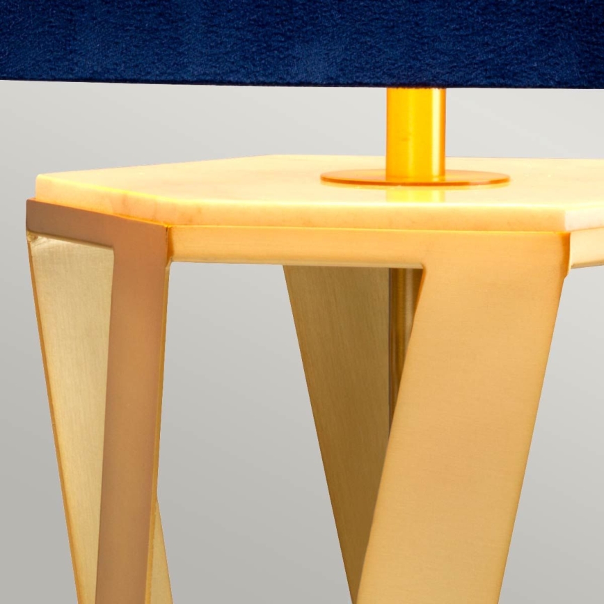 Elstead - Lámpara de mesa APOLLO 1xE27/60W/230V dorado/azul
