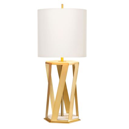 Elstead - Lámpara de mesa APOLLO 1xE27/60W/230V dorado/blanco