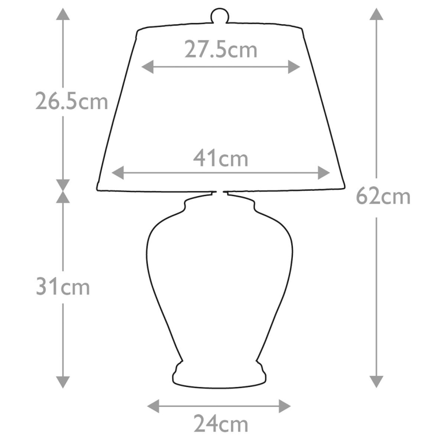 Elstead - Lámpara de mesa ARUM LILY 1xE27/60W/230V