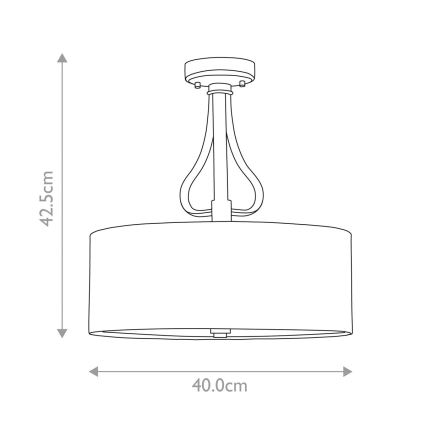 Elstead - Lámpara colgante de baño LED FALMOUTH 1xG9/3W/230V IP44 negro/cromo brillante