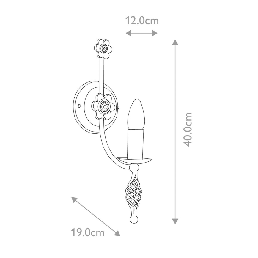 Elstead - Aplique BELFRY 1xE14/60W/230V