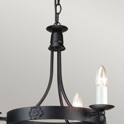 Elstead - Lámpara colgante con cadena BELFRY 3xE14/60W/230V