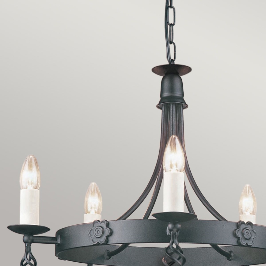 Elstead - Lámpara colgante con cadena BELFRY 5xE14/60W/230V