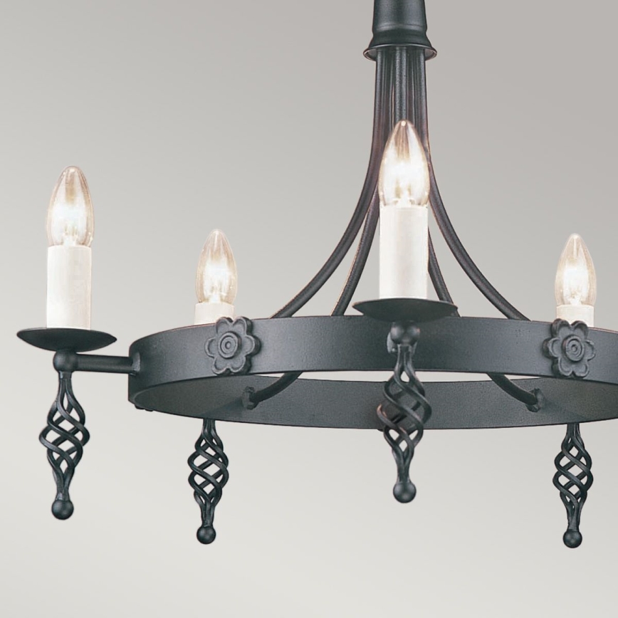 Elstead - Lámpara colgante con cadena BELFRY 5xE14/60W/230V