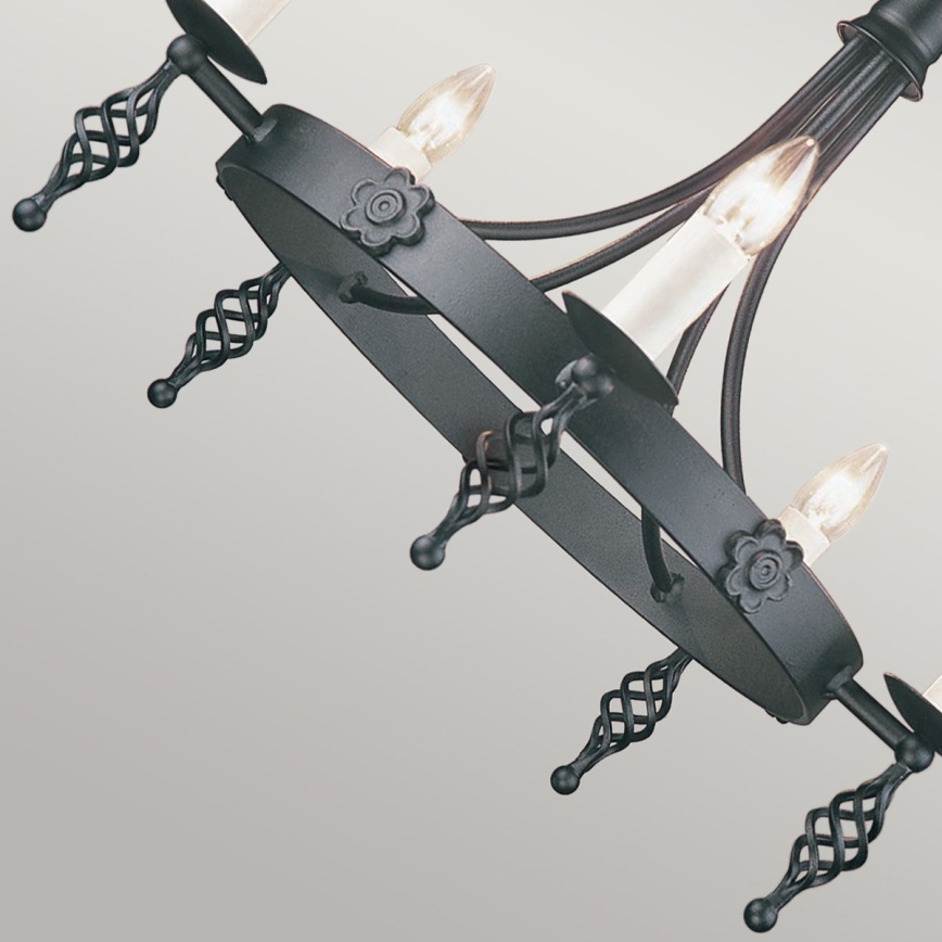 Elstead - Lámpara colgante con cadena BELFRY 5xE14/60W/230V