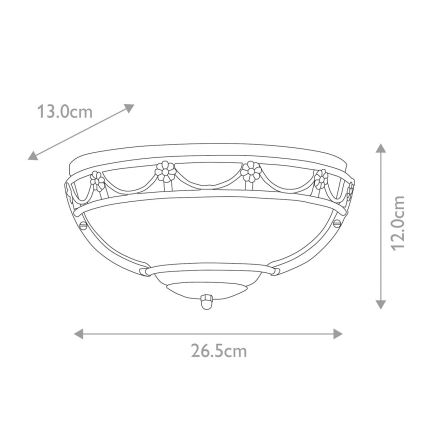 Elstead - Aplique CARISBROOKE 1xE27/60W/230V