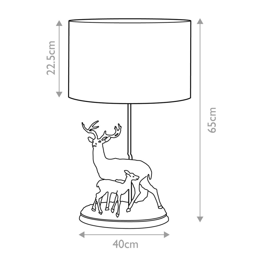 Elstead - Lámpara de mesa AMELIA 1xE27/40W/230V bronce