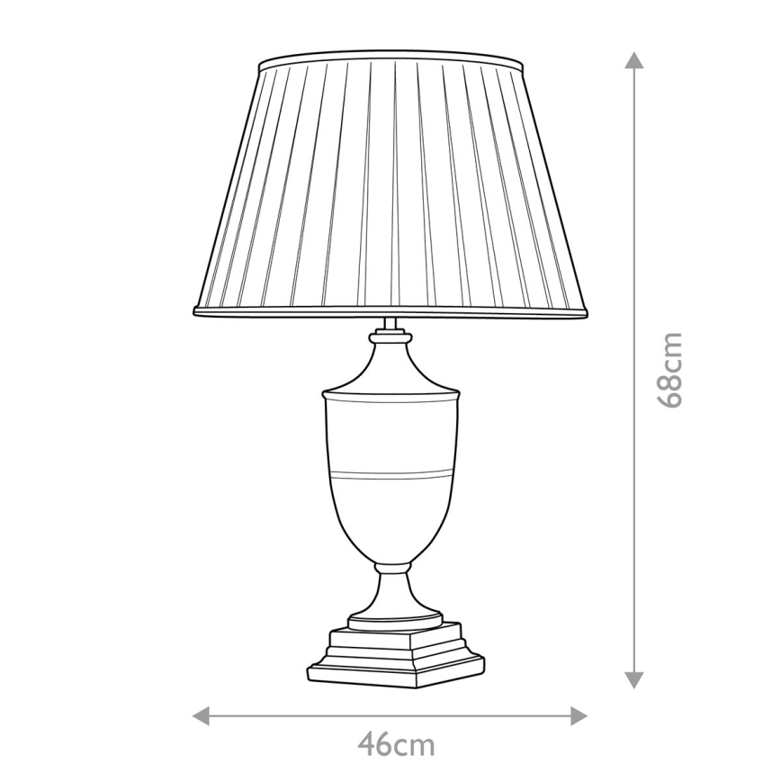 Elstead - Lámpara de mesa NARBONNE 1xE27/60W/230V
