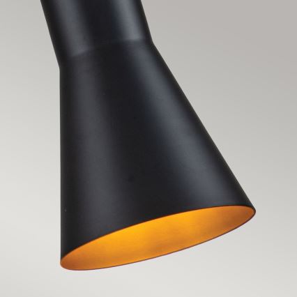 Elstead - Lámpara colgante ETOILE 1xE27/60W/230V diá. 13,3 cm negro