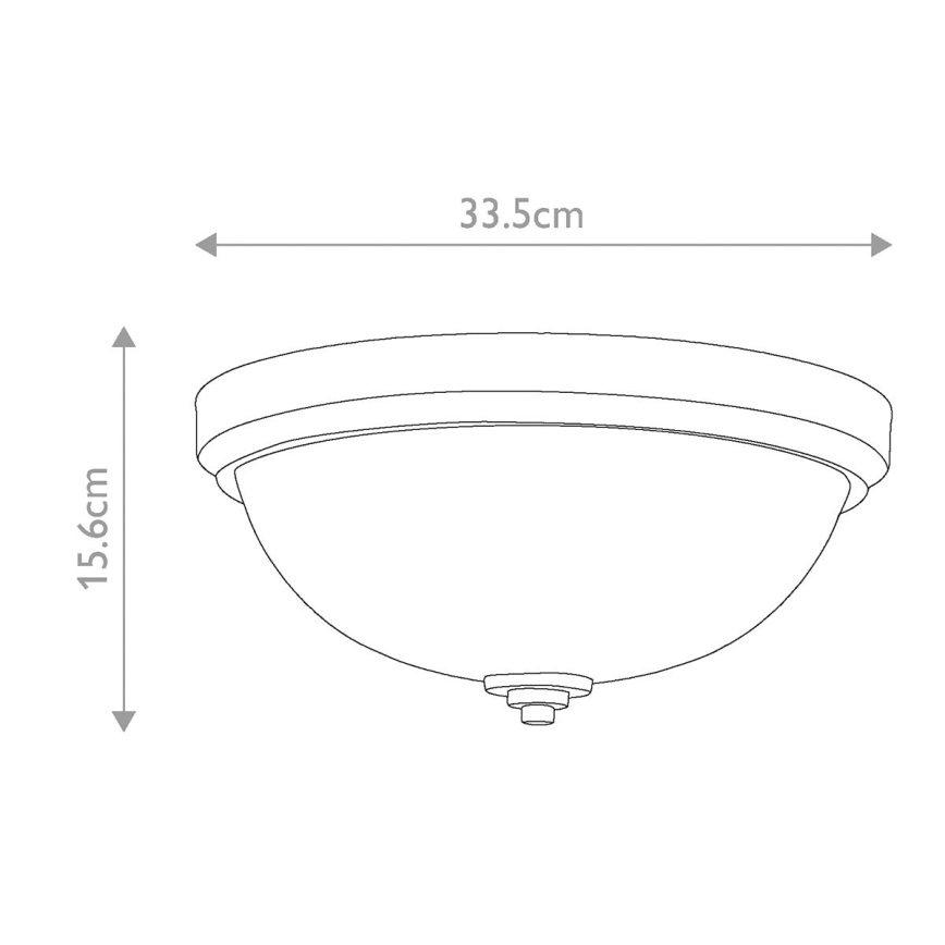 Elstead FE-MALIBU-F-BATH - Plafón de baño MALIBU 1xE27/60W/230V IP44