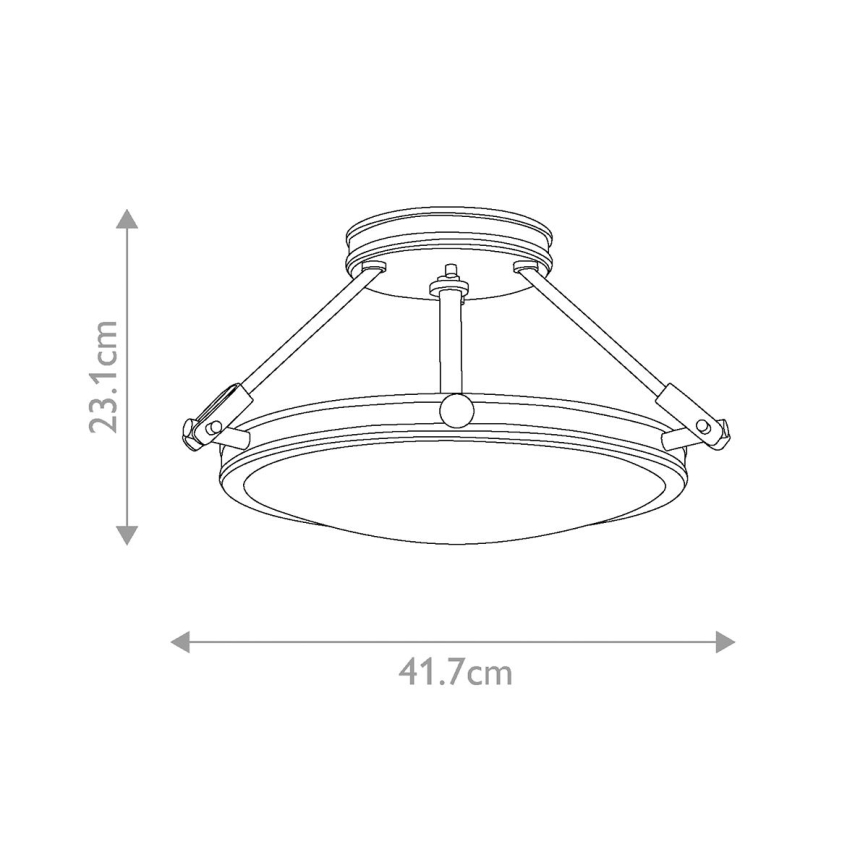 Elstead HK-COLLIER-SF-S - Lámpara de techo COLLIER 3xE14/60W/230V