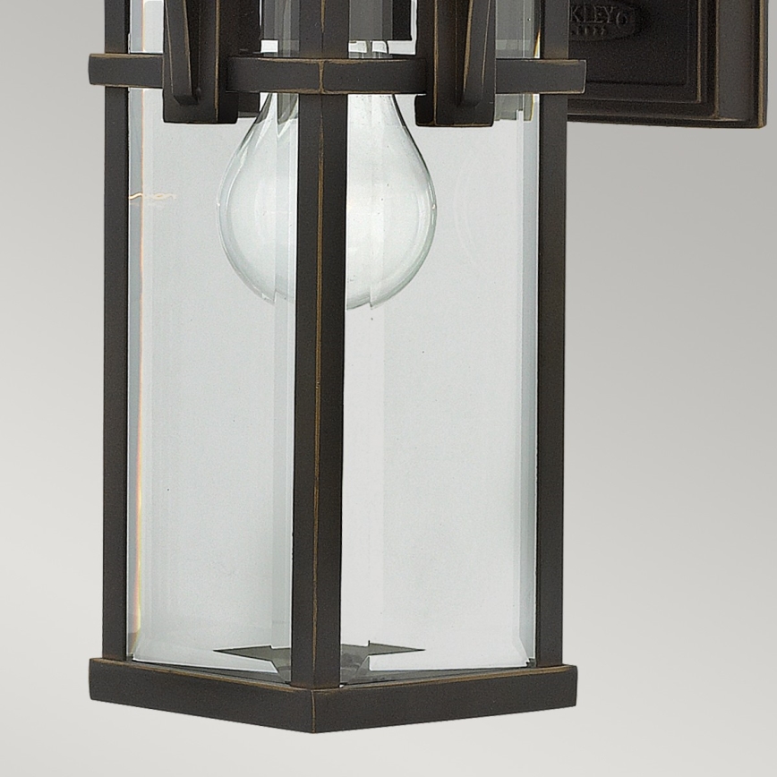 Elstead HK-MANHATTAN2-S - Aplique de exterior MANHATTAN 1xE27/100W/230V IP44