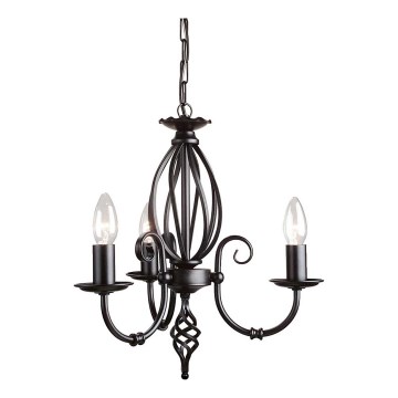 Elstead - Lámpara colgante con cadena ARTISAN 3xE14/60W/230V