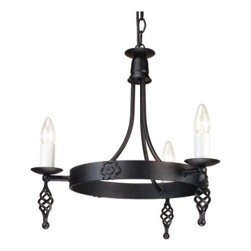 Elstead - Lámpara colgante con cadena BELFRY 3xE14/60W/230V
