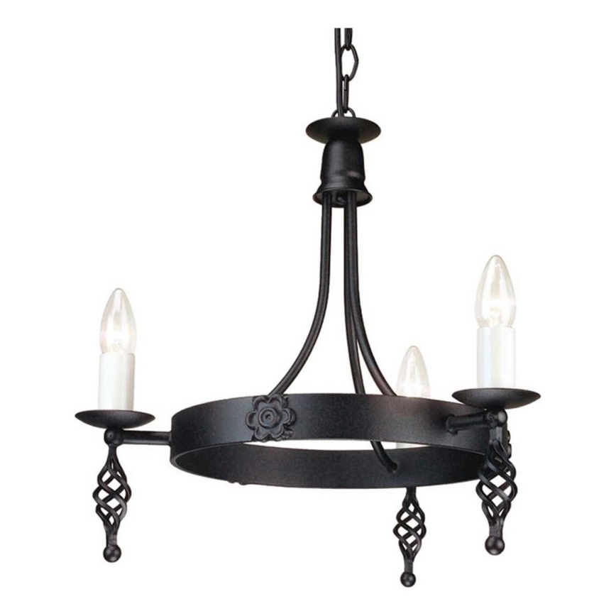 Elstead - Lámpara colgante con cadena BELFRY 3xE14/60W/230V