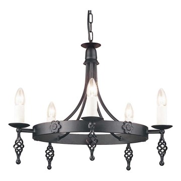 Elstead - Lámpara colgante con cadena BELFRY 5xE14/60W/230V
