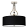 Elstead - Lámpara colgante de baño LED FALMOUTH 1xG9/3W/230V IP44 negro/cromo brillante