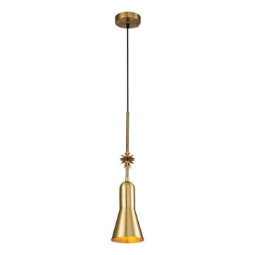 Elstead - Lámpara colgante ETOILE 1xE27/60W/230V diá. 13,3 cm dorado