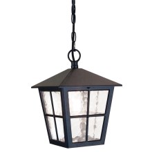 Elstead - Lámpara colgante para exterior CANTERBURY 1xE27/100W/230V IP43 negro