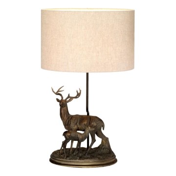 Elstead - Lámpara de mesa AMELIA 1xE27/40W/230V bronce