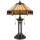 Elstead - Lámpara de mesa INDUS 2xE27/60W/230V Ámbar tarros