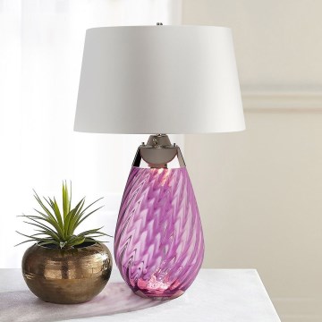 Elstead - Lámpara de mesa LED LENA 1xE27/40W/230V + 1xGU10/7W 74 cm rosa/blanco