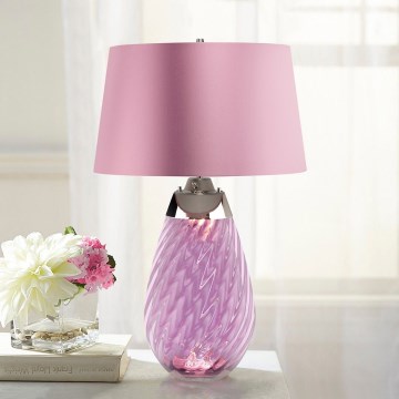 Elstead - Lámpara de mesa LED LENA 1xE27/40W/230V + 1xGU10/7W 74 cm rosa