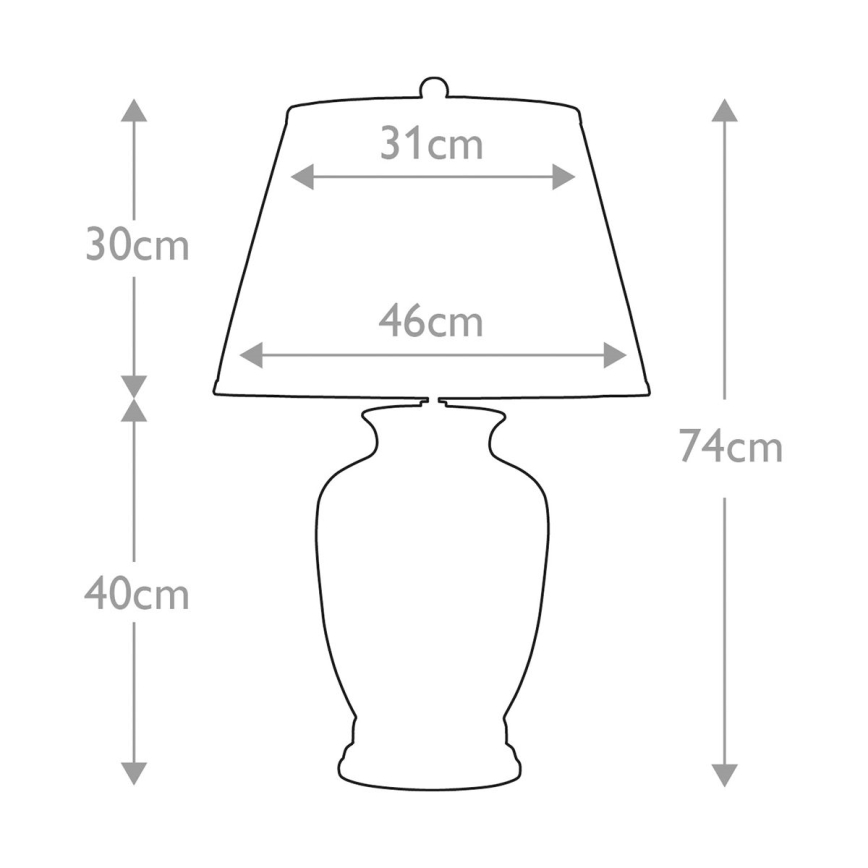 Elstead - Lámpara de mesa MORRIS 1xE27/60W/230V