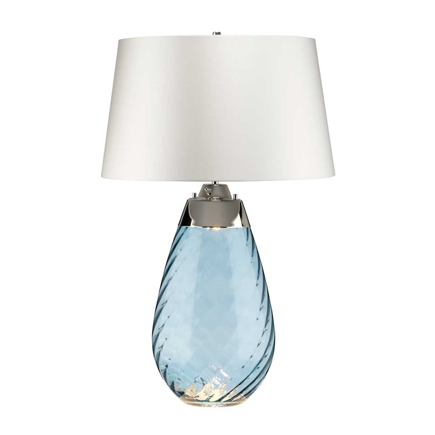 Elstead - Lámpara de mesa LED LENA 1xE27/40W/230V + 1xGU10/7W 74 cm azul/blanco