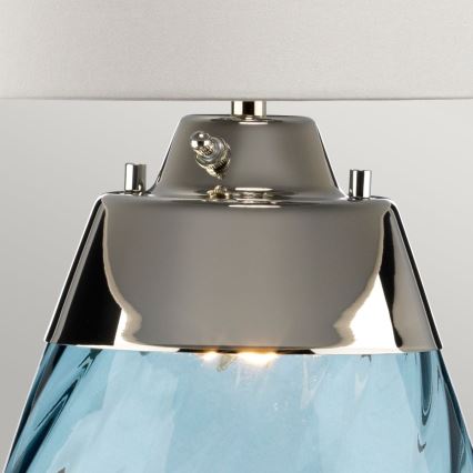 Elstead - Lámpara de mesa LED LENA 1xE27/40W/230V + 1xGU10/7W 74 cm azul/blanco