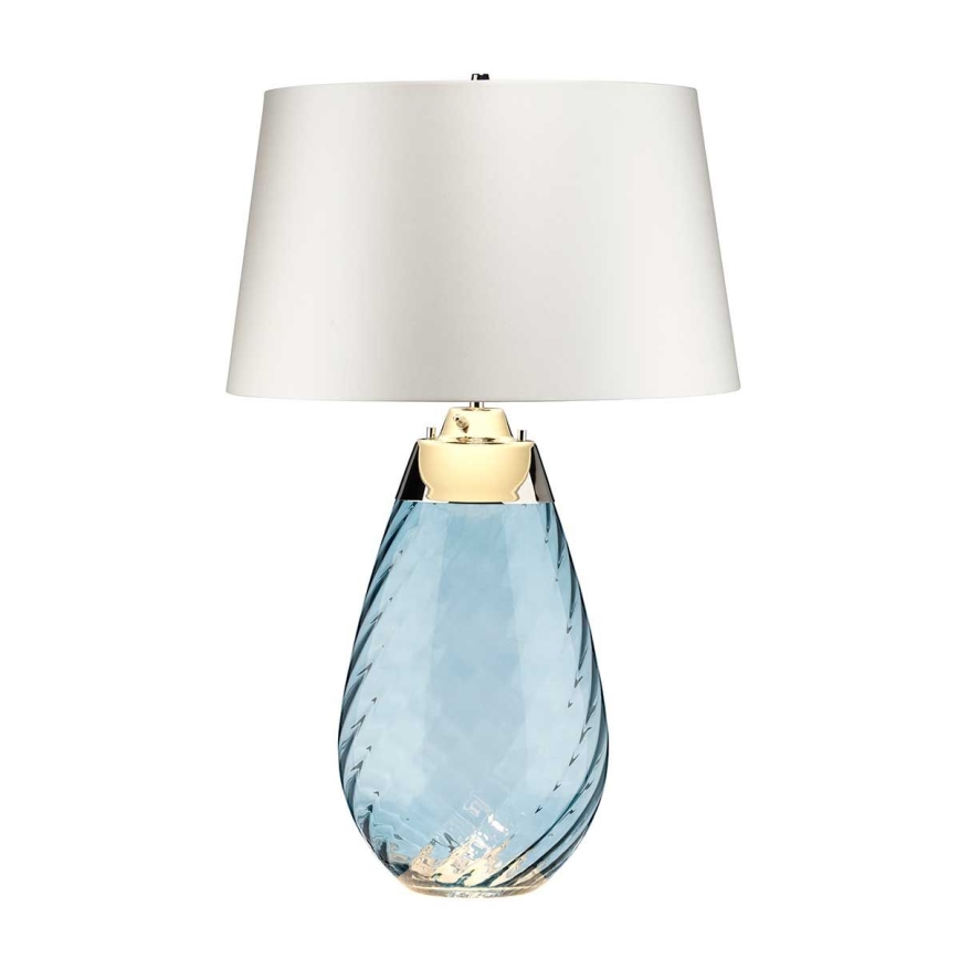 Elstead - Lámpara de mesa LED LENA 1xE27/40W/230V + 1xGU10/7W 74 cm azul/blanco