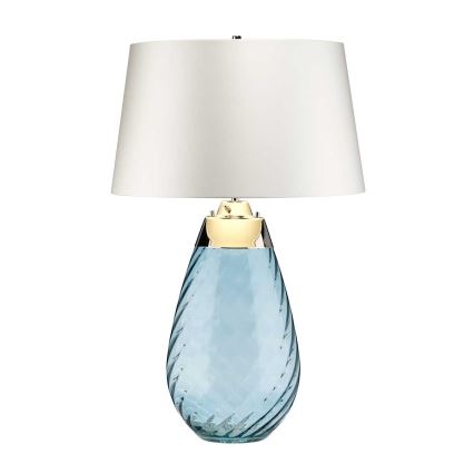 Elstead - Lámpara de mesa LED LENA 1xE27/40W/230V + 1xGU10/7W 74 cm azul/blanco