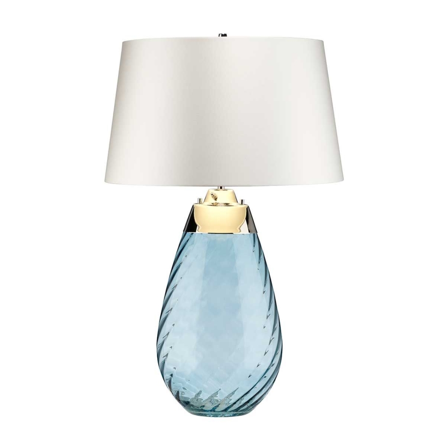 Elstead - Lámpara de mesa LED LENA 1xE27/40W/230V + 1xGU10/7W 74 cm azul/blanco