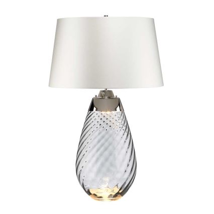 Elstead - Lámpara de mesa LED LENA 1xE27/40W/230V + 1xGU10/7W 74 cm blanco